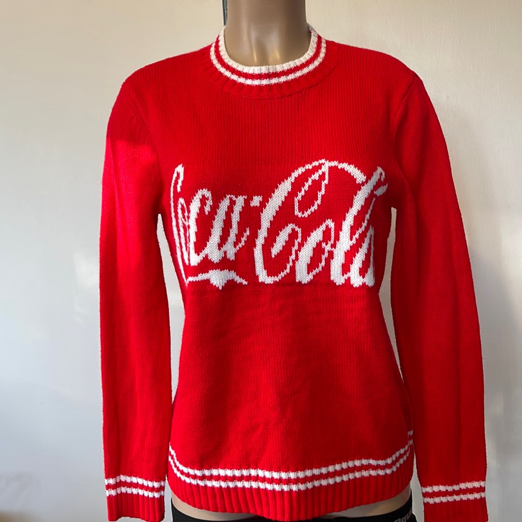 CocaCola Authentic Coca Cola Brand Size Medium Crew Neck Sweater
